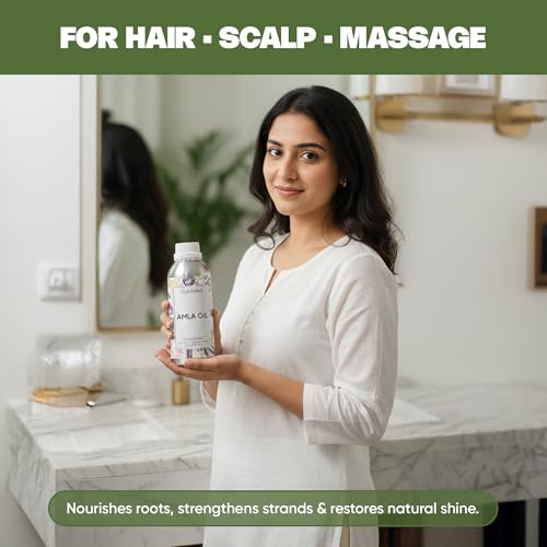Image of VedaOils Amla Hair Oil 100ml | For Strong, Long and Thick hair | Nourishes Scalp | Controls Hair Fall, Strengthens Hair & Promotes Hair Growth