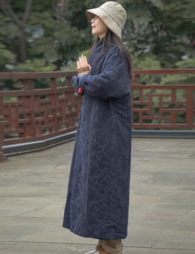 LUZU JUNU Women's Warm Winter Jacket Cotton Quilted Coat Plus Size Long Parka4