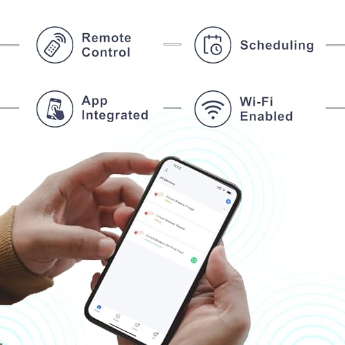 Aziot WiFi + BLE Smart Circuit Breaker - 16Amp, Compatible with Alexa & Google Assistant, Easy Installation, Made in India 5 41lW qyRG5L