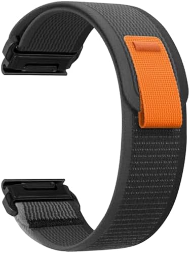 CHULN 26mm Silicone Cinturino per Garmin Fenix 8 51mm/Fenix 7X Pro/Fenix 7X/Fenix 6X/Fenix 6X Pro/Fenix 5X/Fenix 5X Plus, Regolabile Sportiva Cinturino di Ricambio per Smartwatch.(No host