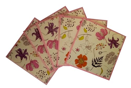 Purpledip �f�U�C�i�[�y�[�p�[���� �u�t�̒�v: 5���p�b�N �莆 ���� �O���[�e�B���O�J�[�h �V���O�� �}�l�[ �M�t�g�p 4 x 4�C���` (12440E)