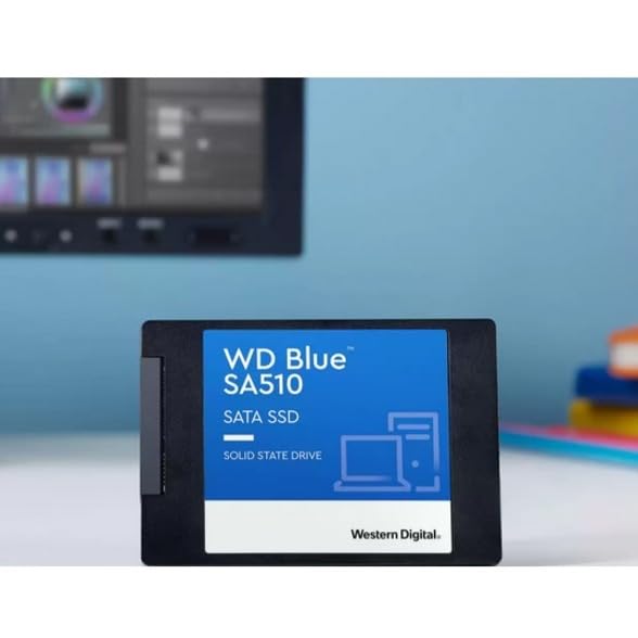 Western Digital WD Blue SA510 SATA 500GB, Up to 560MB/s, 2.5 Inch/7 mm, 5Y Warranty, Internal Solid State Drive (SSD) (WDS500G3B0A) view 2