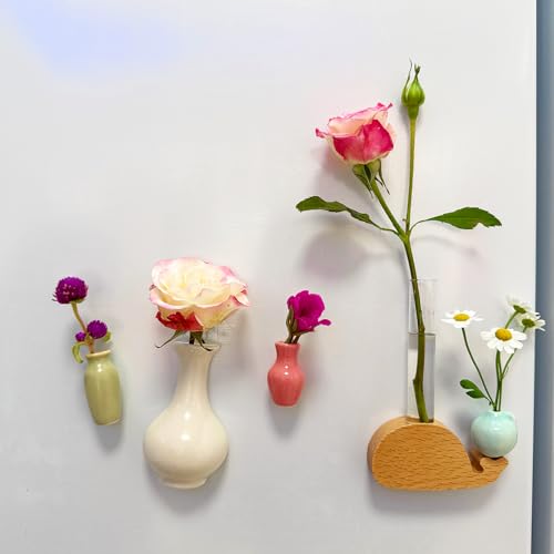 Imanes decorativos jarrones mini cerámica pack 9
