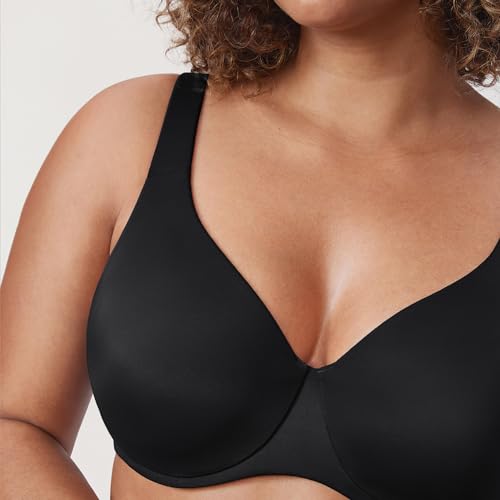 DELIMIRA Women's Plus Size Bras Minimizer Underwire Full Coverage Unlined Seamless Cup3