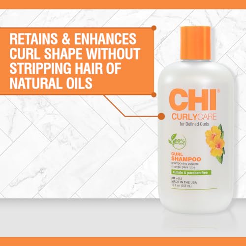 CHI CurlyCare Curl Shampoo, Hydrates Curls & Reduces Frizz, 12 Oz - image 2