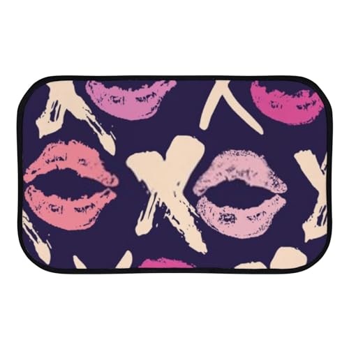 Nuansexi Bathroom Rugs Brush Lettering Grunge Floor Mats Non Slip Bathmat Doormat Tub Mat Coral Velvet Absorbent Entrance Carpet Mats Machine Washable Bedroom Decor