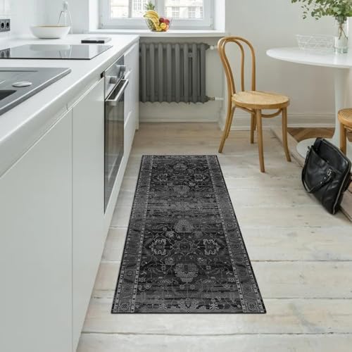 Alfombra dormitorio boho 40x180 cm transforma el pasillo con estilo lavable 5