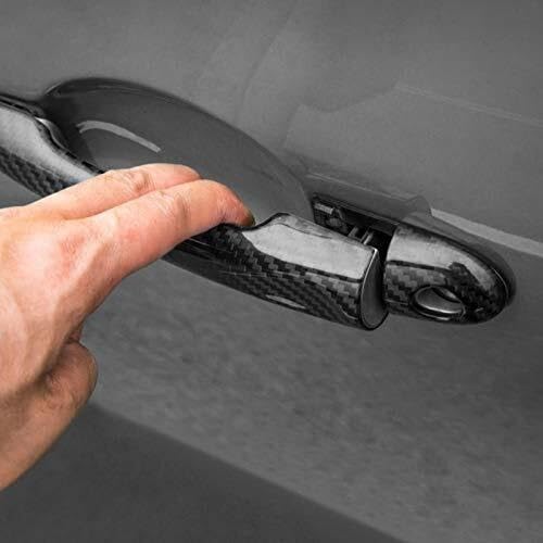 Couvre-poignées de porte extérieures automobiles Captur QM3 carbone - 6