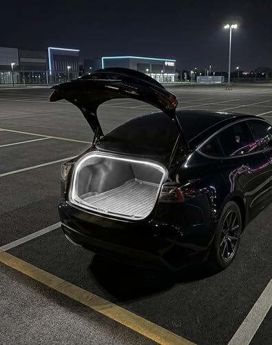 Trunk LED Strip for Tesla Model 3 Highland 2024-2026 Ambient Led Trunk Lights for 2026 Tesla Model 3 Highland Flexible Silicone Waterproof Interior Lighting Bar Easy Installation Ultra-Low Power Use