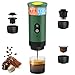 Bostar Macchina da Caffè Portatile con Display Digitale Temperatura, 3 in 1 Macchina da Caffè Espresso Elettrica Portatile per Campeggio Viaggio Compatibile con Capsule Piccole Grandi Caffè Macinato