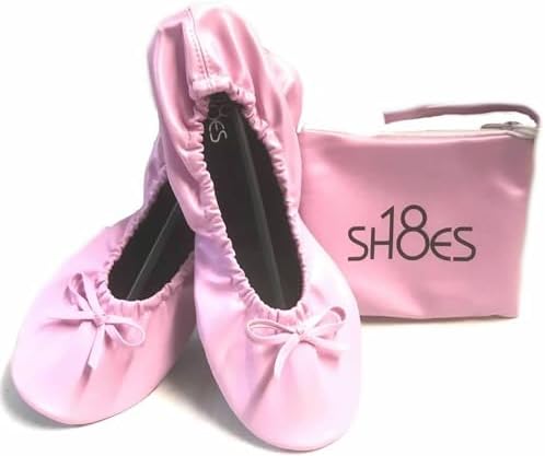 Shoes8teen Kids Girls Ballet Flats - Foldable & Portable