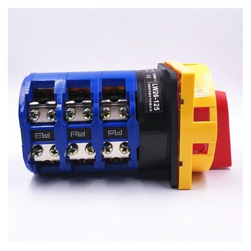 Selector de control principal YMW26 trifásico con interruptor de leva rotatorio de 125A 4