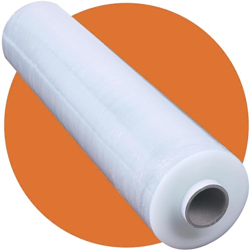 Roe Tenpo Stretch Shrink Wrap Roll - 400mm X 250m Strong Water & Moisture Proof Industrial Strength Cling Film Plastic Wrap for Luggage Pallet Wrap & Packaging (Clear 1 Roll)