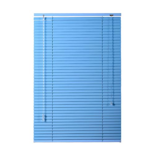 Venetian Blinds for Windows,Metal Aluminium Venetian Blinds Blue 50cm 80cm 100cm 115cm 120cm 150cm Wide,Blackout/Heat Insulation Shutters,Indoor Outdoor Horizontal Blinds,W×H-50×60cm(20*24in)