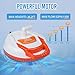 YOKING Automatic Pool Cover Pump, 1/4 HP 1500GPH Swimming Pool Submersible Water Sump Pump, 115/230V with 26ft Power Cord and 2 Adapters Water Removal for Pool, Hot Tub, Pond