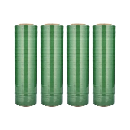 256 Pack Tinted Green Stretch Wrap for packing, 12 Inch x 1500 Feet, 80 Gauge Wrap, Strong Plastic Wrap for Moving furniture, Multipurpose moving wrapping plastic roll, Ideal Packing Wrap