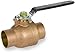 Smith-Cooper International 8171L Series Brass Ball Valve for Potable Water Service, Inline, Lever Handle, 1-1/4" Solder End