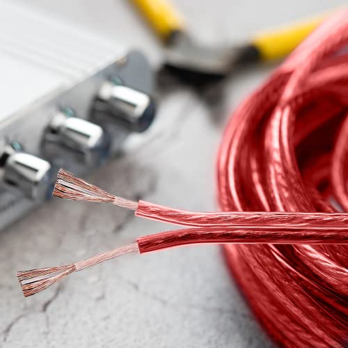 Monster Platinum 16 Awg Xp Clear Jacket And Magnetic Flux Tube Speaker Wire Cable Spool, 50 Ft #TOP7