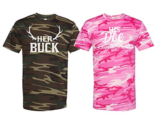 Her Buck His Doe Couples Matching Duo 