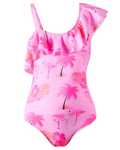 Angel season Girls One Piece Swimsuits Teens Bathing Suit Straps Kids Cute Swimwear with UPF 50+ Daisy Halter Size 7-14