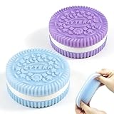 Gytera Sticky Cookie Squishies Fidget Toys Adults, Squeeze Toys Fidget Toys for Autism, Stress Balls for Adults Fidgets Birthday Easter Basket Stuffers(2 Pack Green Purple)