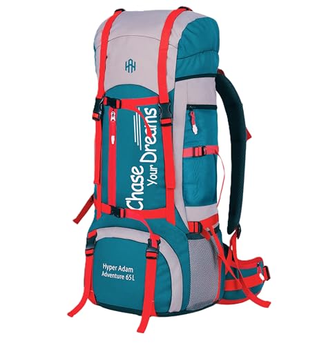 Hyper Adam 65 L Water Resistant Rucksack Hiking Backpack/Bag for Trekking/Camping/Travel/Outdoor Sport
