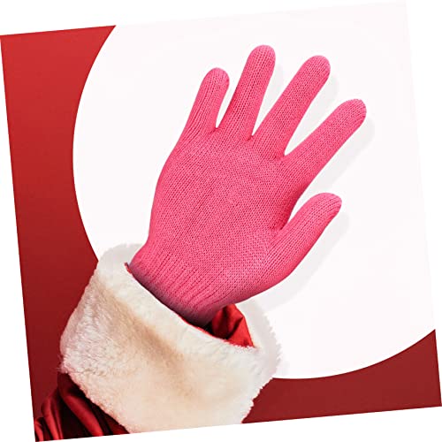 VANZACK 24pairs Boy Girl Gloves Knit Five-finger Gloves Thermal Outdoor Winter for Boys and Girls2