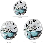 Horizent Rustic Waterproof Wall Clock