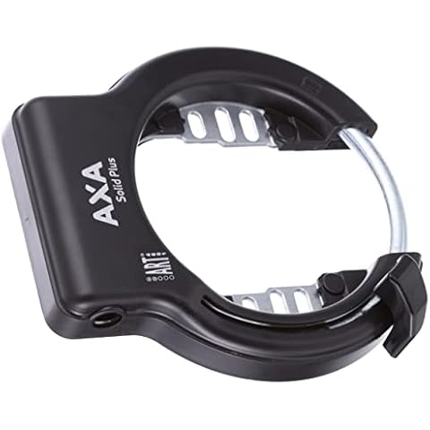 Candado cuadro AXA Solid Plus con fijación en cuadro ancho 5 e inserción de cable Newton PI 150 Cover