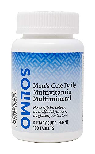 Amazon Brand - Solimo Men's One Daily Multivitamin Multimineral, 100 Tablets, Three Month