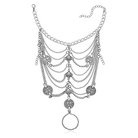 Zeayebsr Tobillera para mujer con moneda de plata Cover