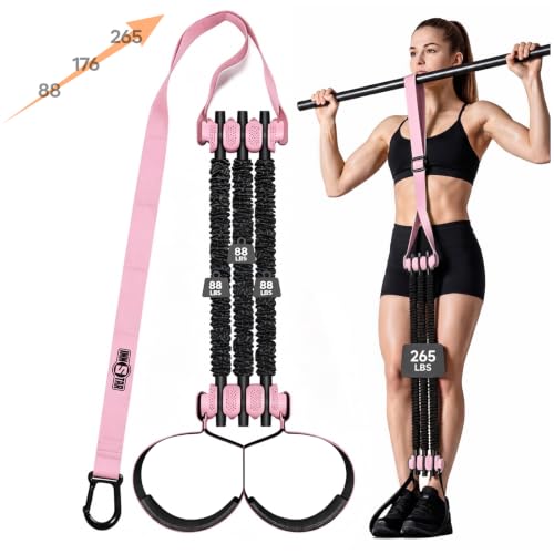 Image of Innstar Pull Up Assistance Bands, Heavy Duty Resistance Band for Pull Up Assist, Adjustable Resistance 165-265lbs with Fabric Feet /Knee Rest, Pull Up Bands Assistance Bands