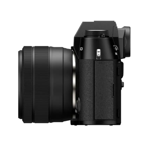 Image of Fujifilm X-T50 40 MP APS-C X-Trans Sensor|Retro Style mirrorless Camera|4k /6.2k vlogging|High Speed Recording FHD 240fps|Advance AF with 15-45mm Optical Zoom Lens f /3.5-5.6 - Black