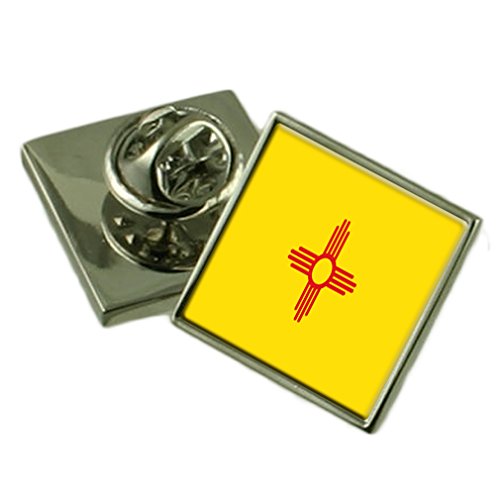 Insignia de solapa de Nuevo México coleccionable con cuadro grabado para lucir y proteger