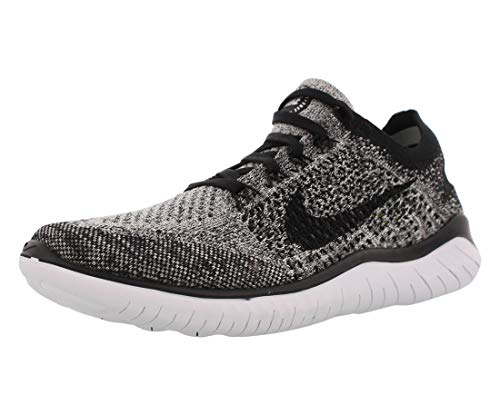 Nike Womens WMNS Free RN Flyknit 2018 942839 101 - Size 10W White/Black