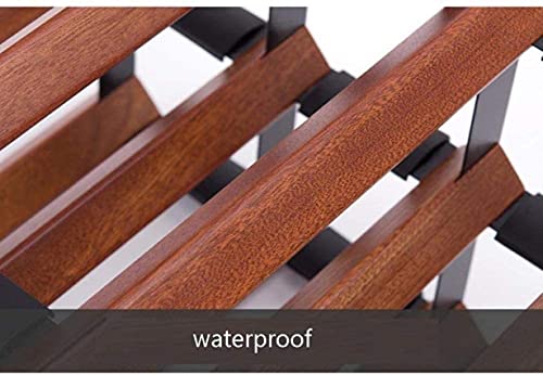 Soporte para 15 botellas de vino de madera para pared miniatura 3