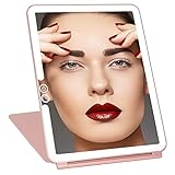 Espejo Maquillaje con luz led Ajustable Diferentes Tonos con Carga USB Boton tactil tocador de Maquillaje con luz Espejo tocador con luz Espejo con luz Rosa