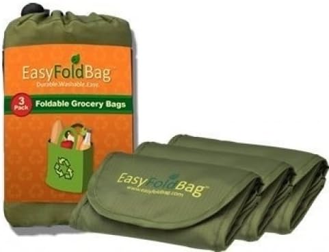Easy Fold Bag - Reusable Grocery Bags - 3 Pack