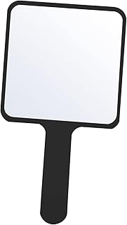 ADOCARN Handheld Vanity Mirror Wooden Round Mirror Salon Handheld Mirror Vintage Handheld Mirror Portable Mirror Pocket Mirror for Women Mirror for Dresser Women Mirror Women Makeup Mirror