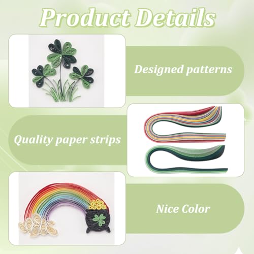 WEBEEDY 20 conjuntos de kit de quilling de papel DIY para adultos, 5 estilos, kit de confecção de ca