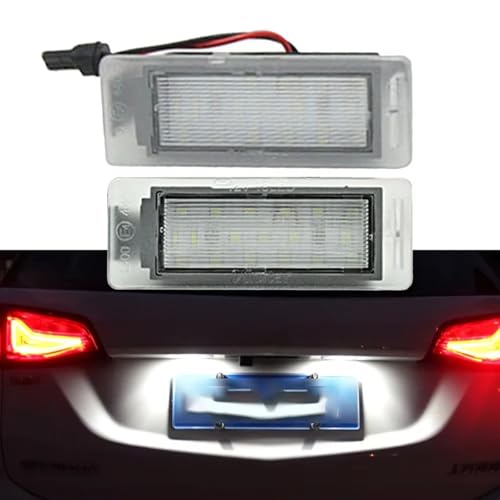 Luz de matrícula impermeable para coche GMC Terrain y Acadia lámpara con números transparente 4