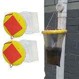 §Trampa para moscas de rancho válida: la trampa para moscas al aire libre es eficaz para deshacerse de las moscas en interiores y exteriores. Cada trampa para moscas al aire libre contiene una bolsa de cebo para moscas. Coloque la bolsa para moscas donde las moscas estén zumbando y deténgalas antes de que entren en su casa.