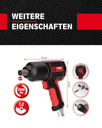 Foto von KS Tools Schlagschrauber Druckluft THE DEVIL 3/4