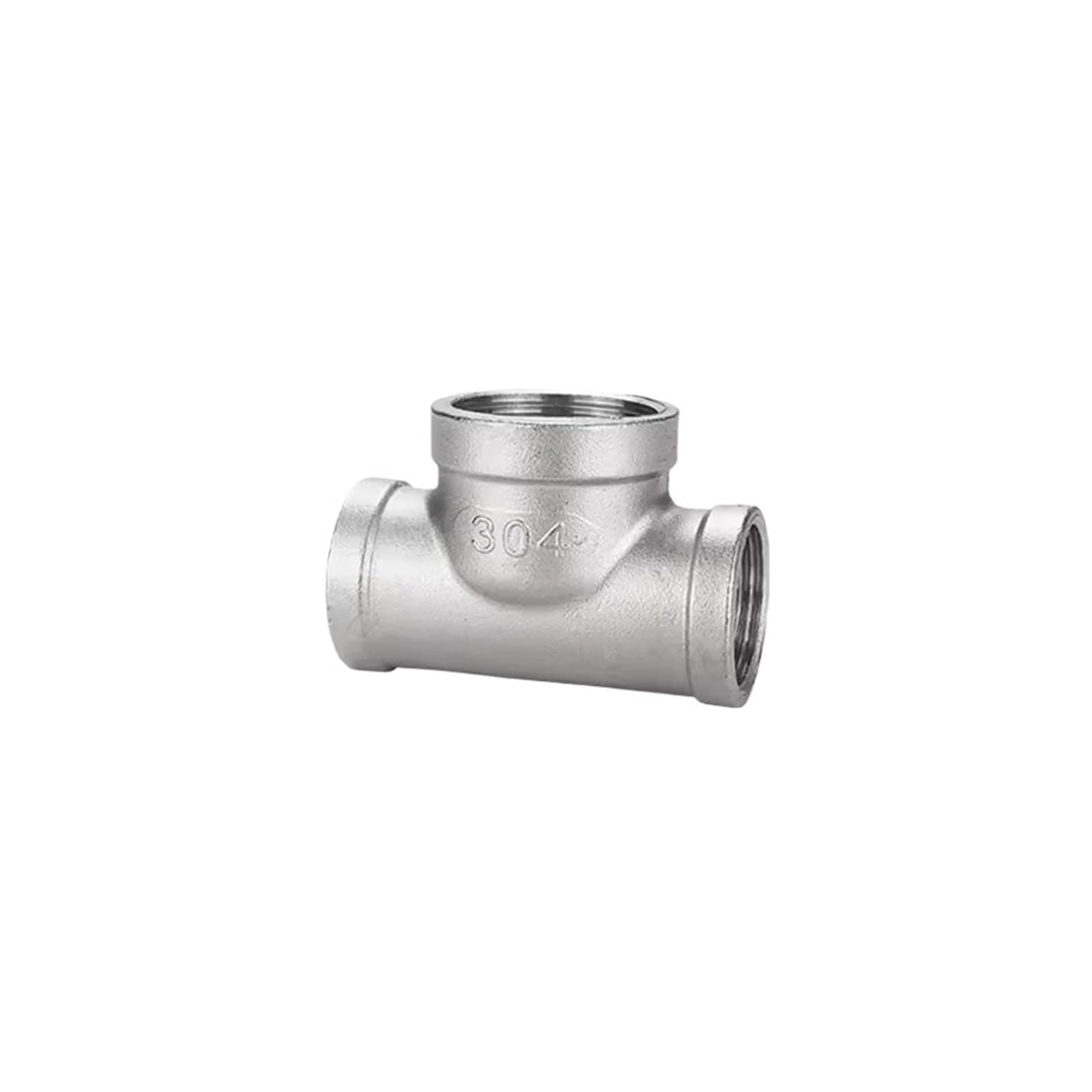 1/2 "3/4" 1 "1-1/4" 1-1/2 "adaptador acoplador de conector reductor de ajuste de tubería de acero inoxidable de tres vías en T de hilo femenino de 304"(2-2.5-2)