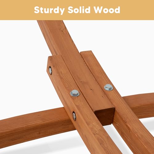 Image of SUNCREAT Two Person Hammock with Stand Included, Rainbow