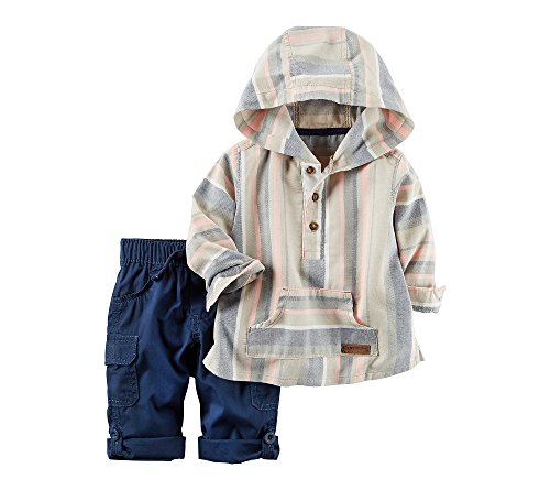 Ensemble en sergé premium avec veste à capuche garçon 6 mois
