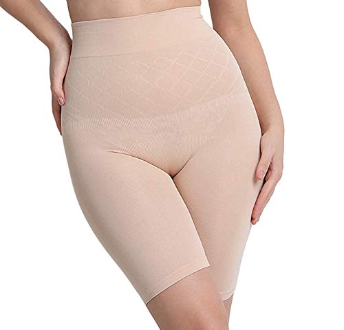 Women Shapewear for Tummy Thigh Body Shaper Tummy Control Shapewear with Anti Rolling Strip Tummy Control Tucker (Free-Size, Best Fits Upto 30 to 38 Waist Size)-image-7