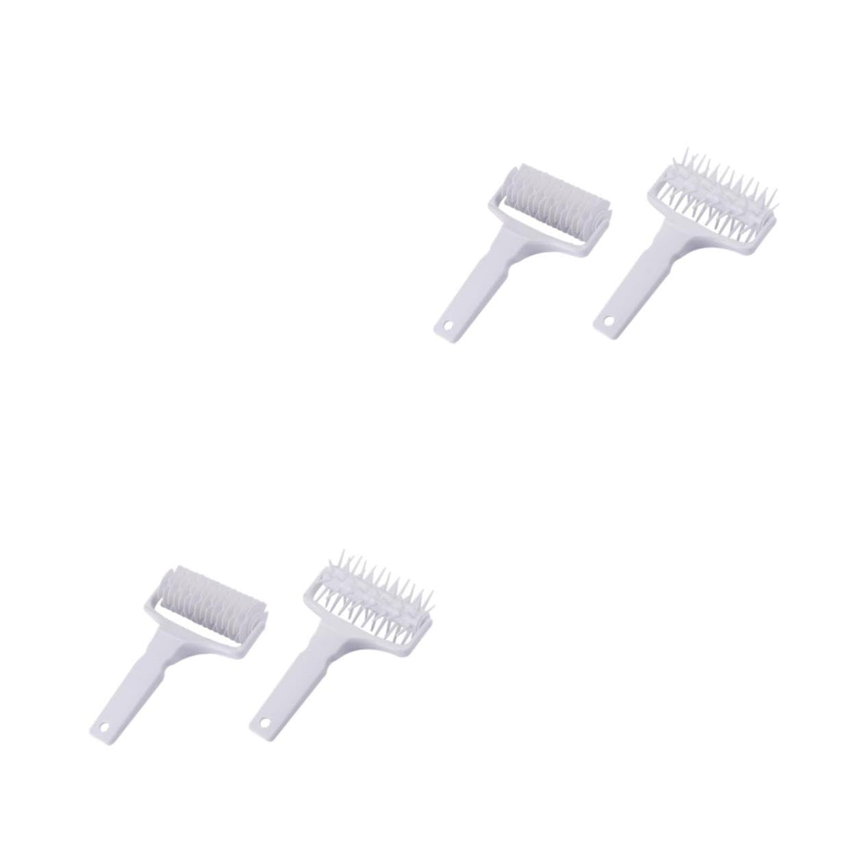 Cabilock 4piezas Rodillo De De Pizza y Herramienta De Horneado De Rodillo Rejilla Accesorios De Cocina Para Pastelería y Pizza De Usar y Limpiar