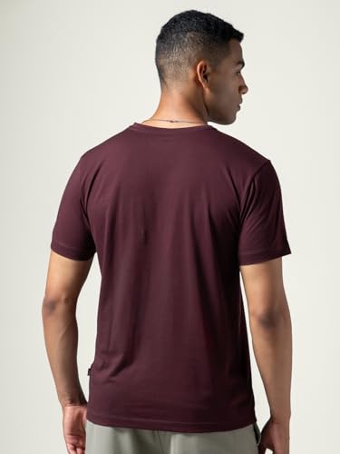Image of DAMENSCH Regular Fit Cotton Blend Tshirt Half Sleeve Crew Neck Comfortable Casual Lightweight Premium Vortex Elemental Breeeze Tshirts for Men Pack of 1