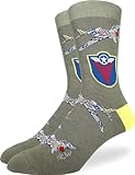 Good Luck Sock Men's Supermarine Spitfire Socks, Adult, Shoe Size 7-12